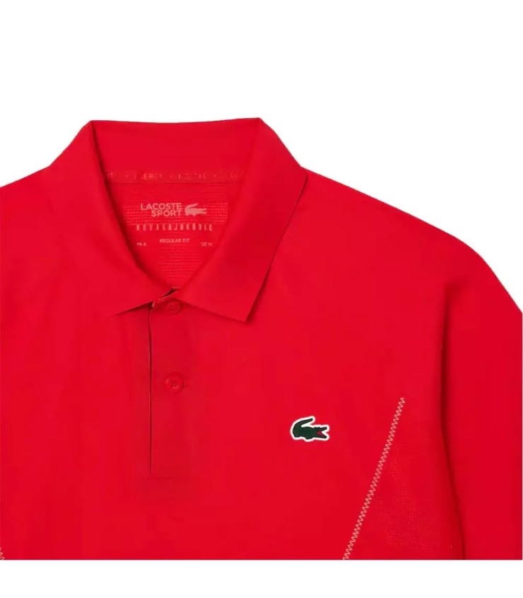 Lacoste Tennis Monte-Carlo Novak Djokovic Red Polo | IPONTENNIS