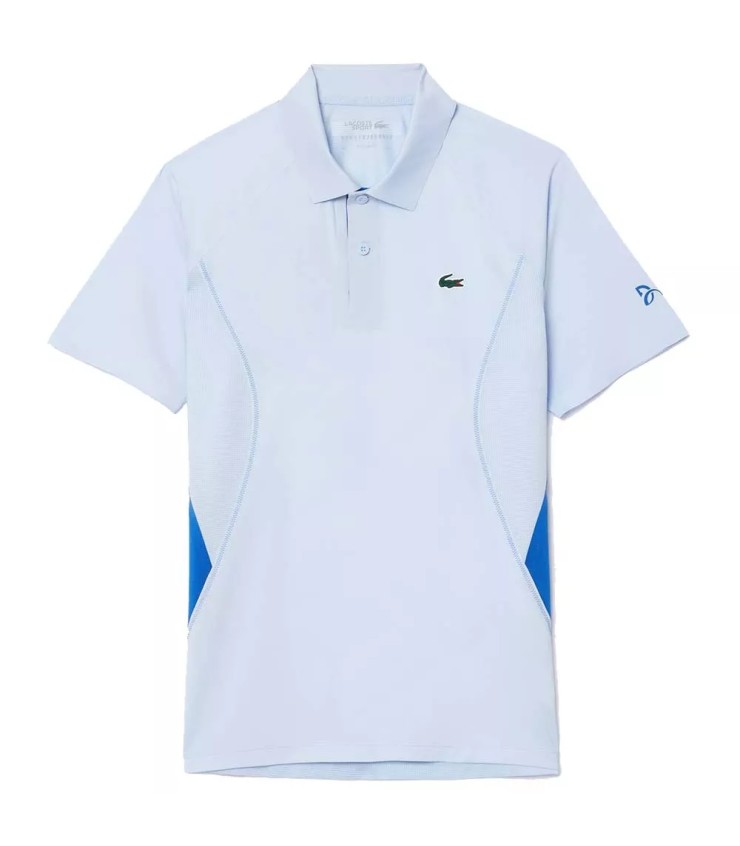 Lacoste Tênis Melbourne Novak Djokovic Polo azul claro | Ipontennis