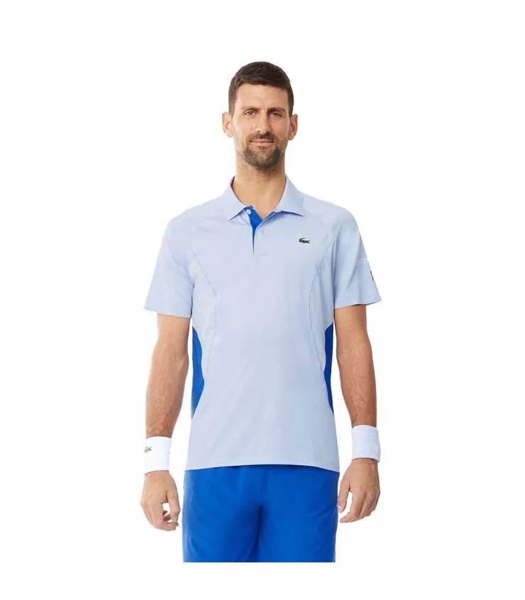 Lacoste Tênis Melbourne Novak Djokovic Polo azul claro | Ipontennis