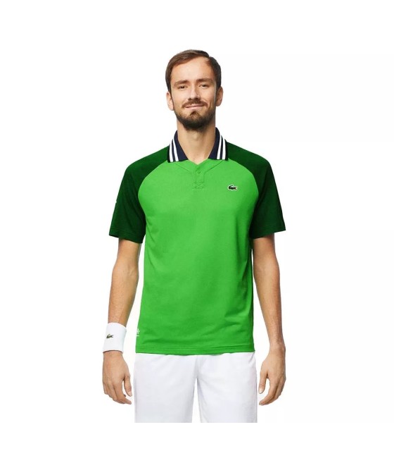 Polo vert de tennis Melbourne de Lacoste Daniil Medvedev | Ipontennis