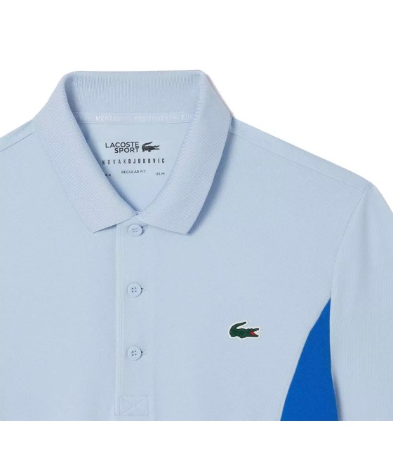 Lacoste Polo da Tennis Novak Djokovic Azzurro chiaro | Ipontennis