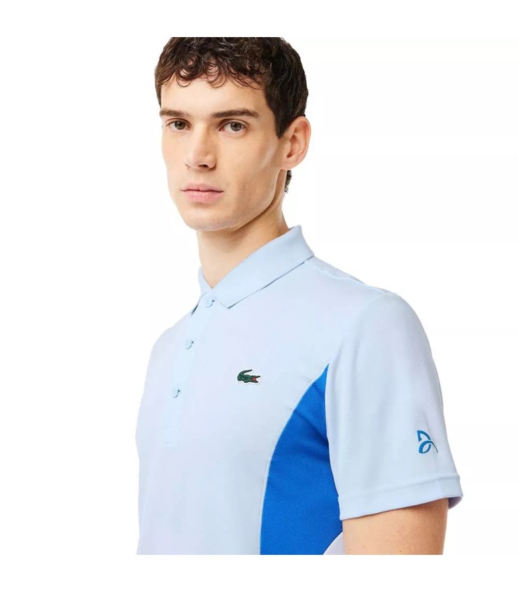 Lacoste Polo da Tennis Novak Djokovic Azzurro chiaro | Ipontennis