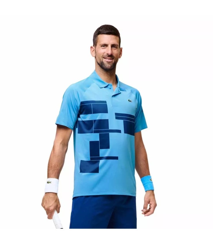 POLO LACOSTE TENNIS NOVAK DJOKOVIC BLU NAVY | Ipontennis