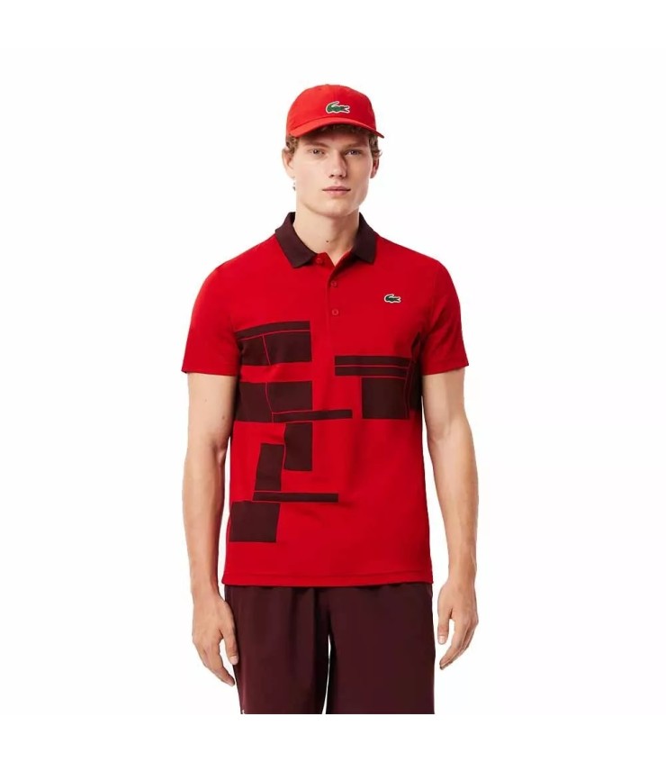 POLO LACOSTE TENNIS NOVAK DJOKOVIC ROSSO V FAN | Ipontennis