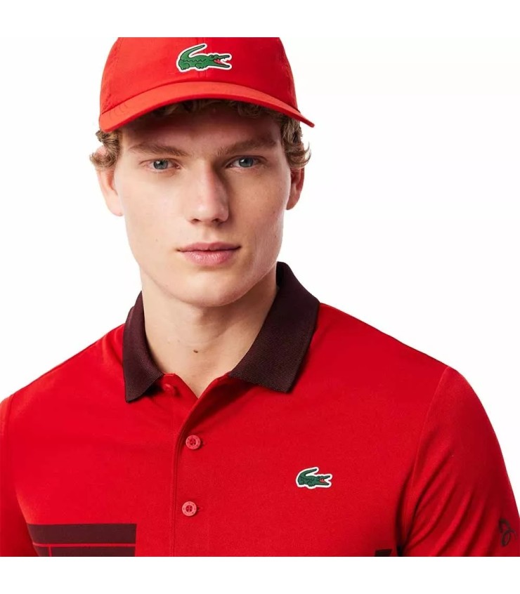 POLO LACOSTE TENNIS NOVAK DJOKOVIC ROSSO V FAN | Ipontennis
