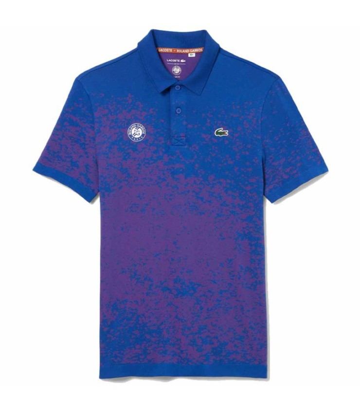 Polo Lacoste Sport Roland Garros Blue / Rosa 1
