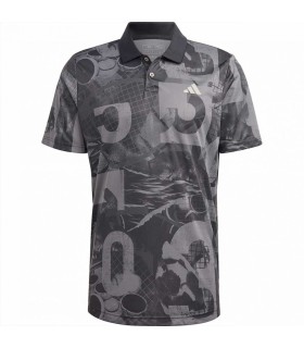 Polo adidas club gris graphite 1