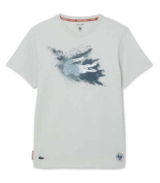 Camiseta Lacoste Roland Garros Unisex Gris 1