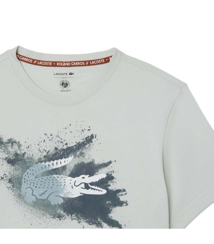 Camiseta Lacoste Roland Garros Unisex Gris 2