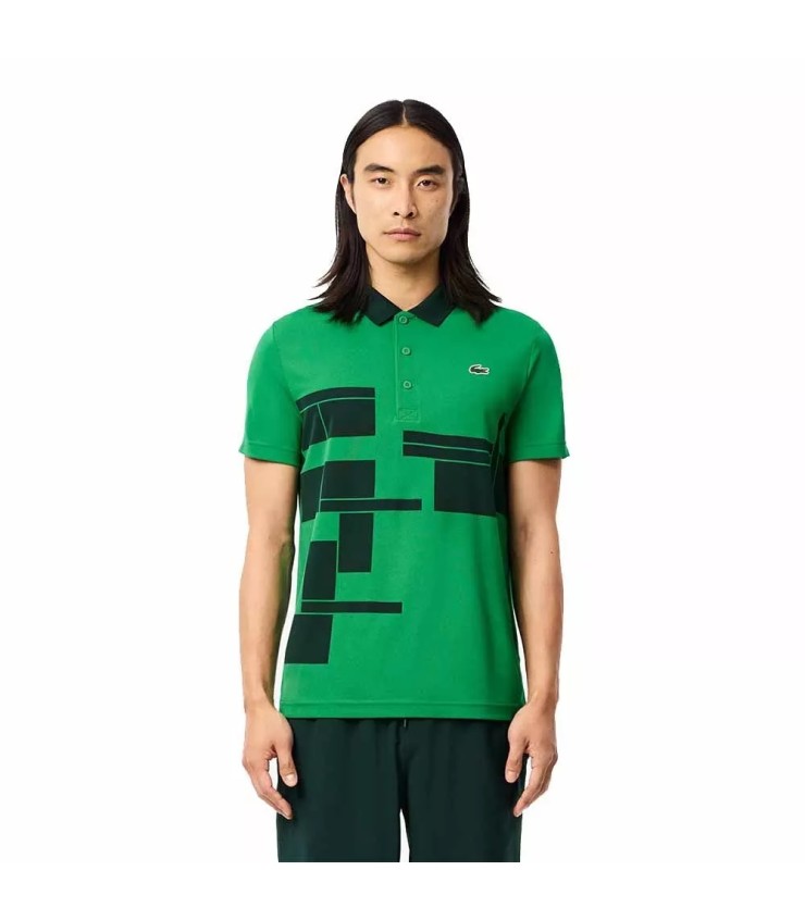 POLO LACOSTE TENNIS NOVAK DJOKOVIC VERDE VERSIONE FAN | Ipontennis