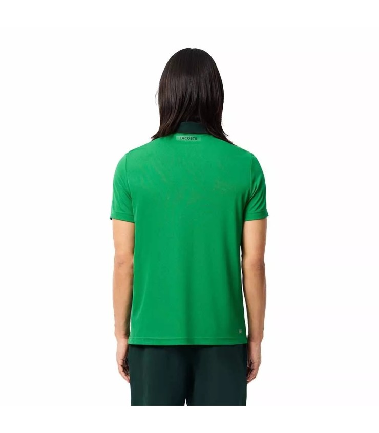 POLO LACOSTE TENNIS NOVAK DJOKOVIC VERDE VERSIONE FAN | Ipontennis