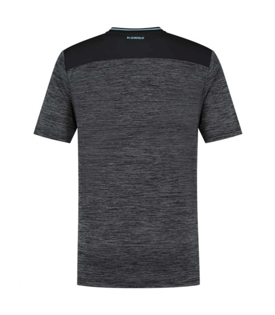 Camiseta K-Swiss Hypercourt Melange Negro 2