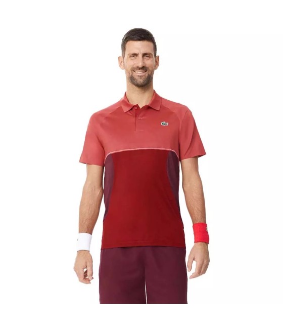 Lacoste Tennis x Novak Djokovic Rotes Polo aus Paris | Ipontennis