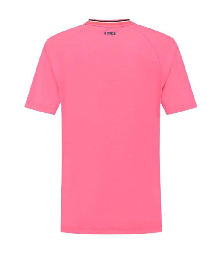 T-Shirt K-Swiss Hypercourt T-Stück Melange Rosa 2