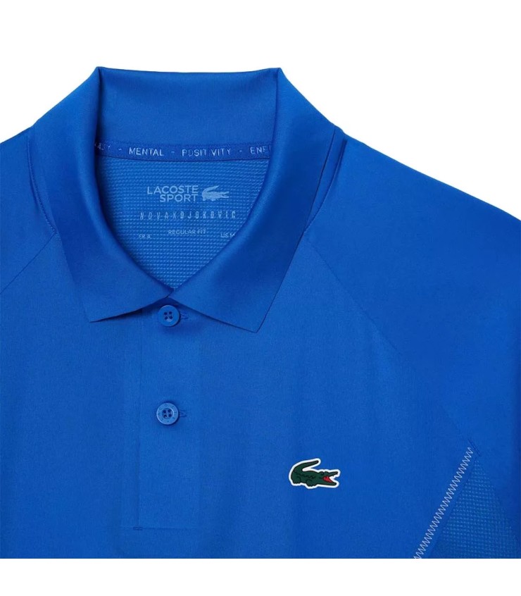 Polo Blu da Tennis Melbourne di Lacoste Novak Djokovic | Ipontennis