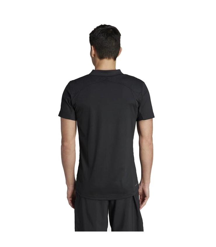 Adidas London Pro FreeLift Polo Schwarz | Ipontennis