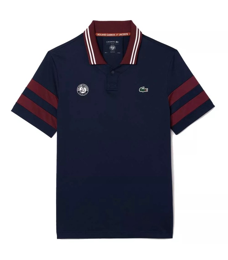 Lacoste Tennis x Daniil Medvedev Roland Garros Navy blue polo | IPONTENNIS