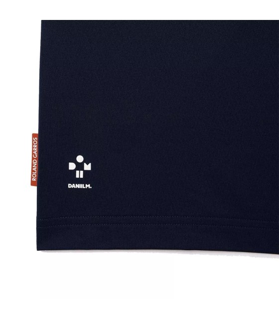 Polo azul-marinho de Lacoste Tennis x Daniil Medvedev Roland Garros | Ipontennis