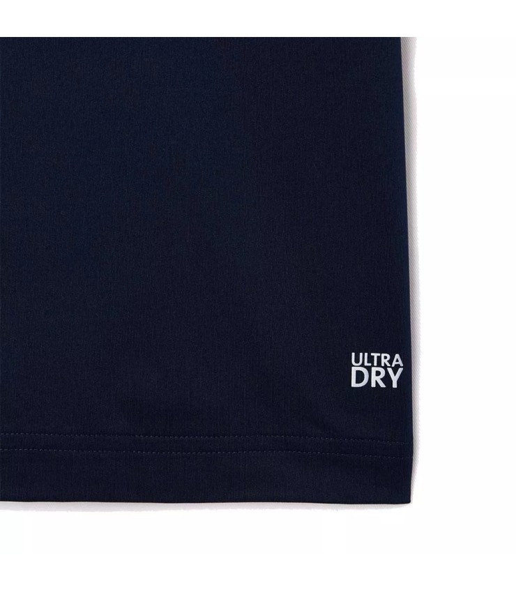 Marineblaues Polo von Lacoste Tennis x Daniil Medvedev Roland Garros | Ipontennis