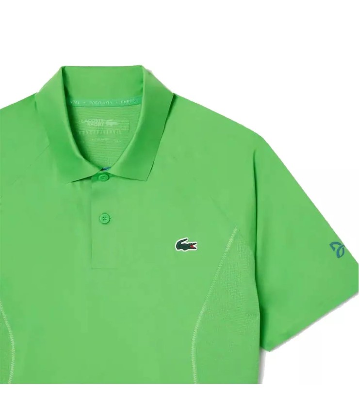 Lacoste Tenis Miami Polo Verde de Novak Djokovic 4