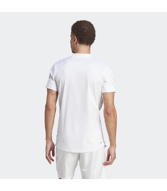 Adidas London Pro FreeLift Polo Blanc | Ipontennis