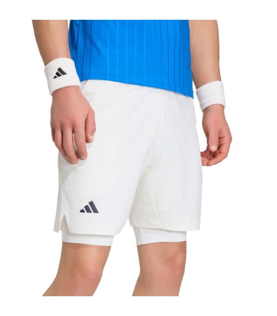 Adidas Pro Calças Pro 2n1 Paris Branco 2