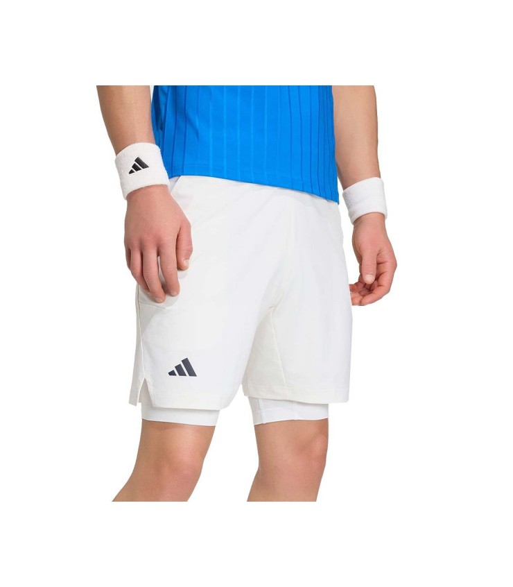 Adidas Pro Calças Pro 2n1 Paris Branco 2