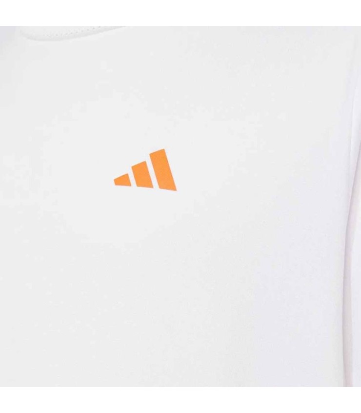 T-shirt Adidas Pro Junior Melbourne Blanc / Orange 3