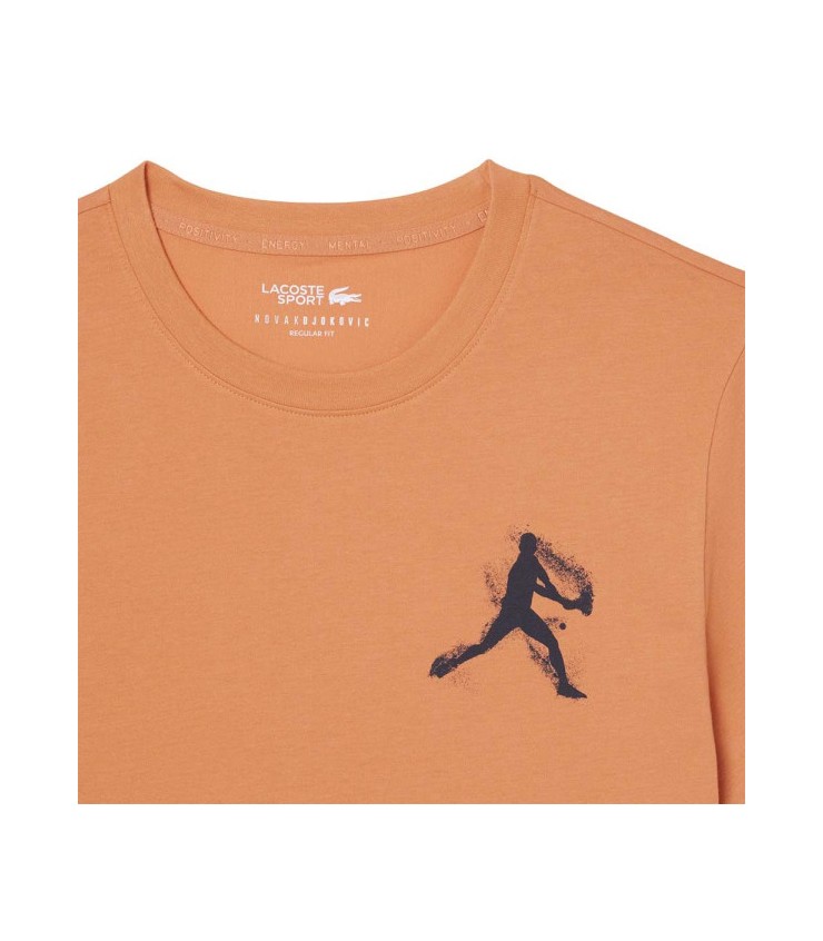 T-shirt do pacote + tampa Lacoste Tênis x Novak Djokovic Orange 3