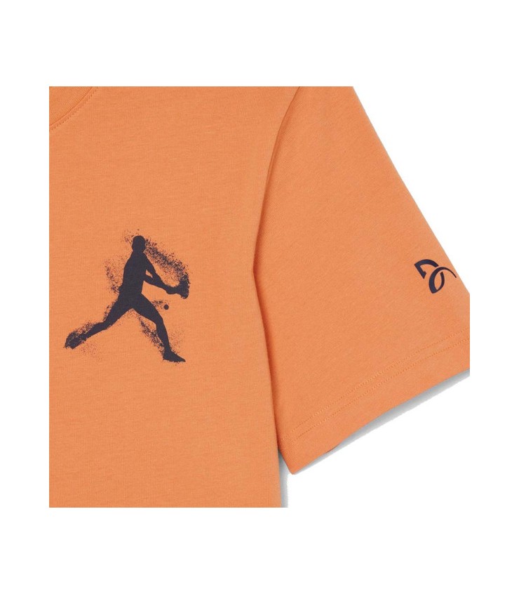 Pack Camiseta + Gorra Lacoste Tennis x Novak Djokovic Naranja 4