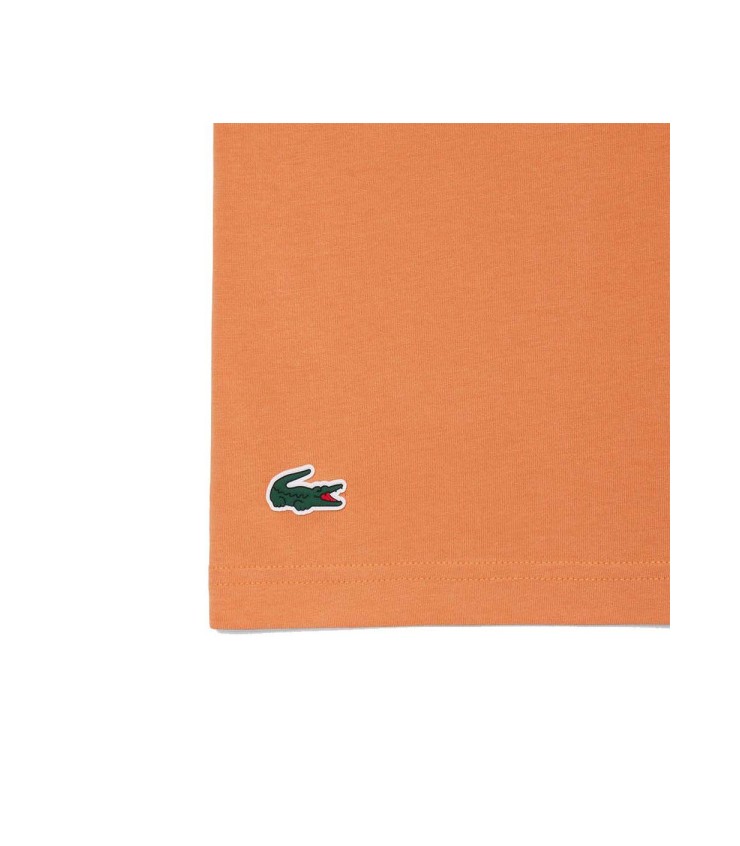 T-shirt do pacote + tampa Lacoste Tênis x novak djokovic laranja 5