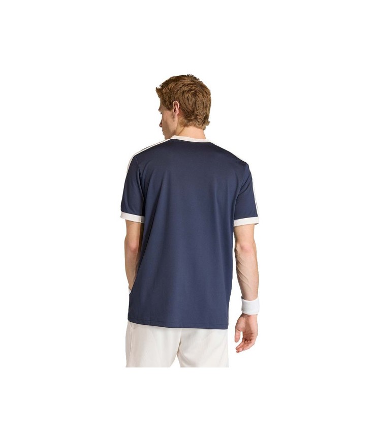 Adidas tênis clássicos t-shirt marinho 3
