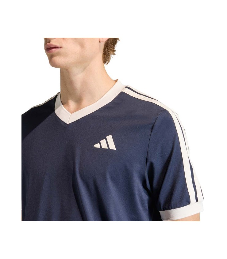 Adidas tênis clássicos t-shirt azul marinho 4