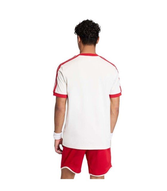 T-shirt Adidas Tênis Clássicos Branco / Vermelho 3