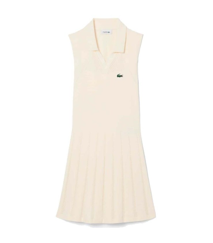 Vestir Lacoste Tênis estiramento mulher bege 1