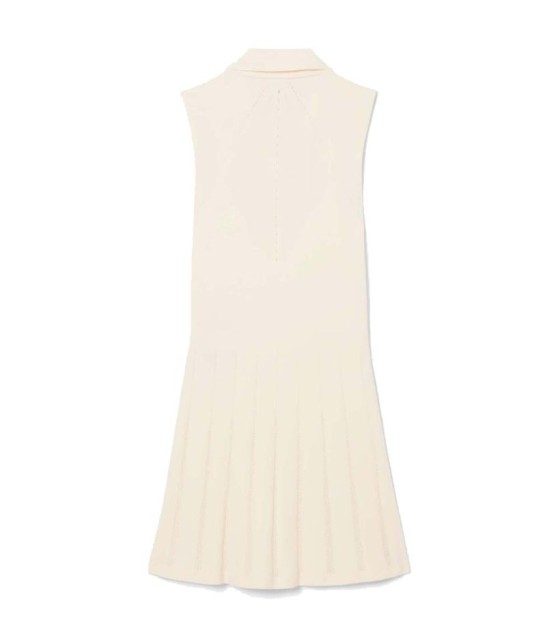 Vestido Lacoste Tenis Stretch Mujer Beige 2