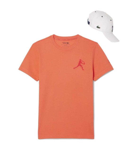 Polo Lacoste Tenis Daniil Medvedev Roland Garros Blanco / Rosa 4