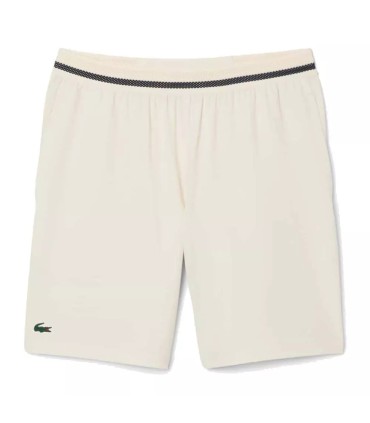 Kurze Hose Lacoste Tennis x Novak Djokovic in gebrochenem Weiß