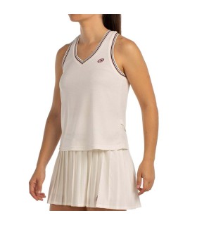 T-shirt BullPadel Aza Femme Blanc Cassé 1