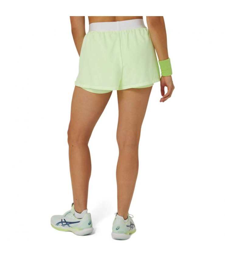 Brève asics match Femme Vert 2