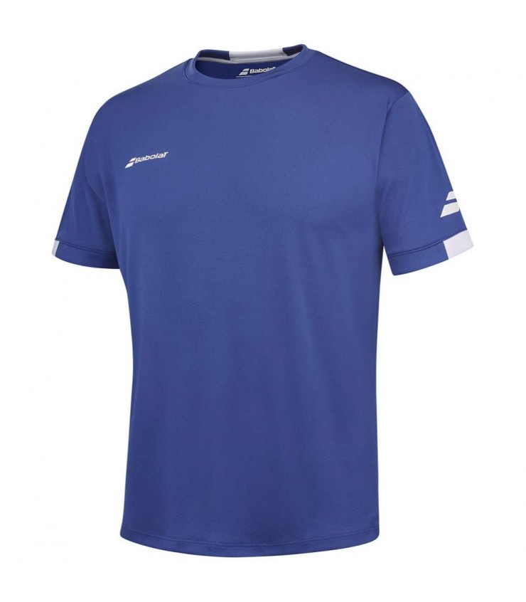 T-shirt Babolat Play Gilew Neck Junior Bleu Marine 2