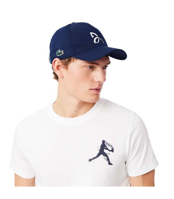 Pack T-Shirt + Casquette Lacoste Tennis x Novak Djokovic Blanc 2