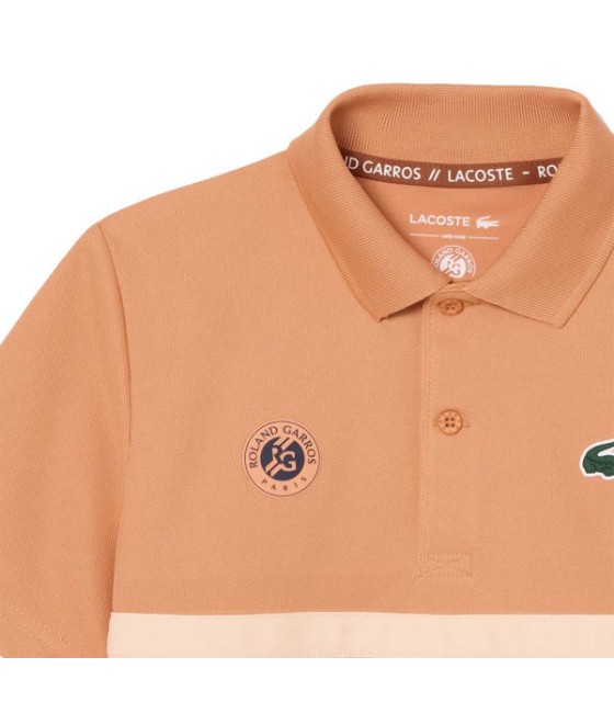 Polo Lacoste Roland Garros Ramles Junior Laranja 4