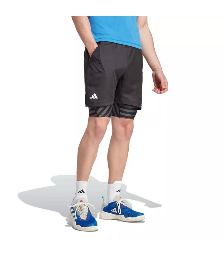 Adidas New York 2N1 Short Preto | Ipontennis