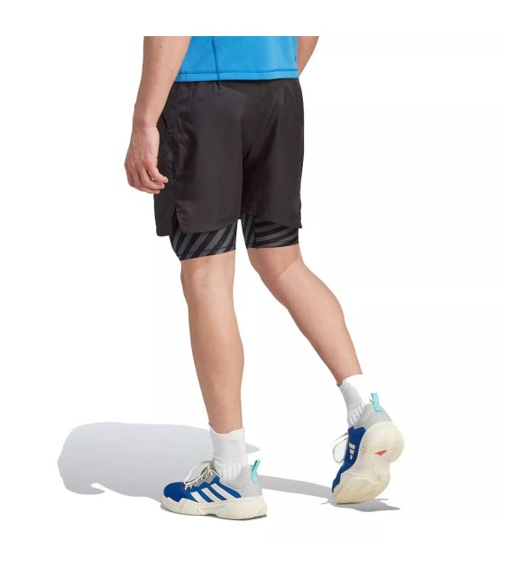 Adidas New York 2N1 Short Preto | Ipontennis