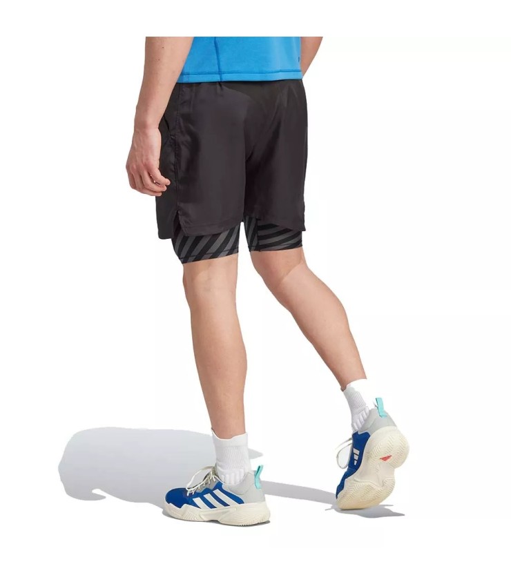 Adidas New York 2N1 Short Noir | Ipontennis