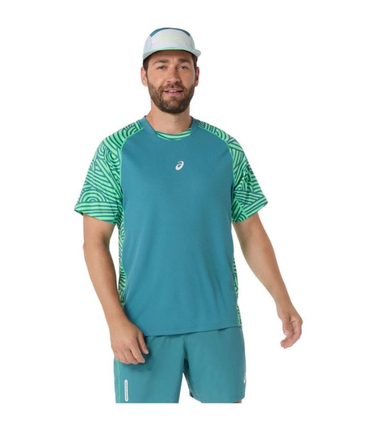 T-shirt Asics Padel Court SS Vert Cinza 1