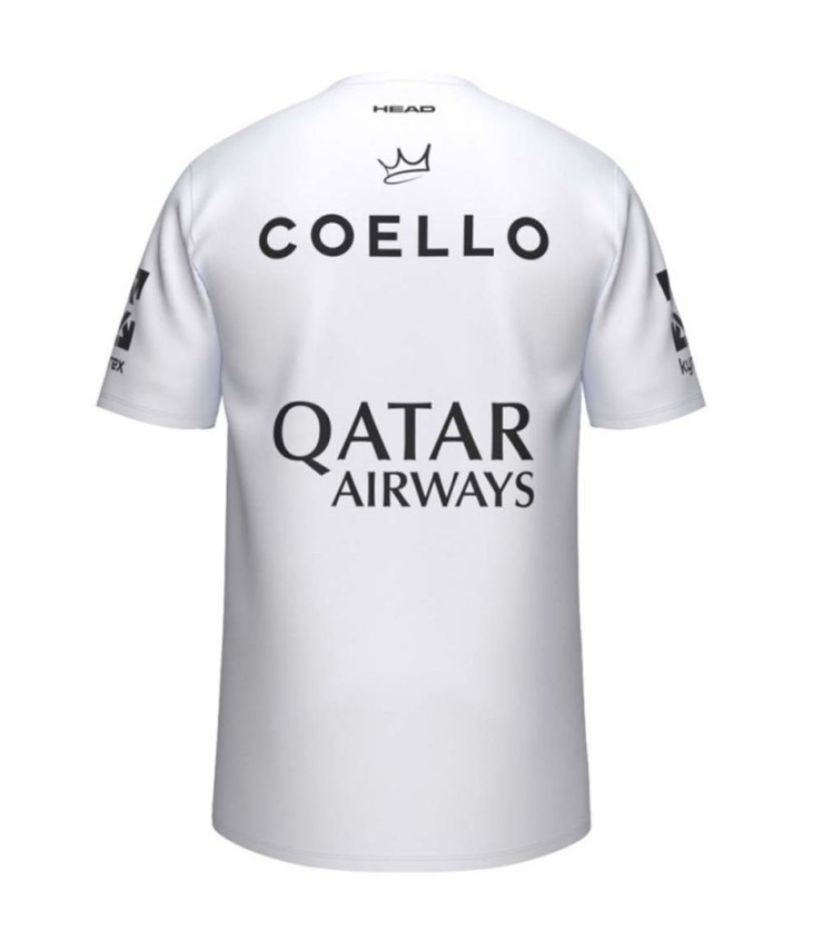 T-shirt Head Arturo Coello Sponsors 2025 Blanc 2