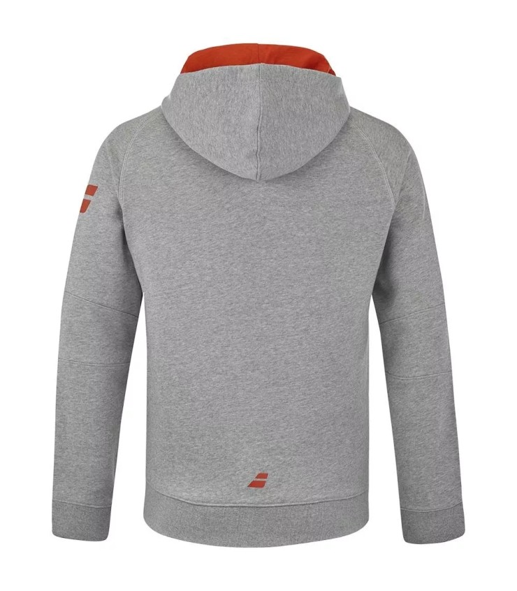 Jacket Babolat Exercise with Jasped Gray Zipper Orange