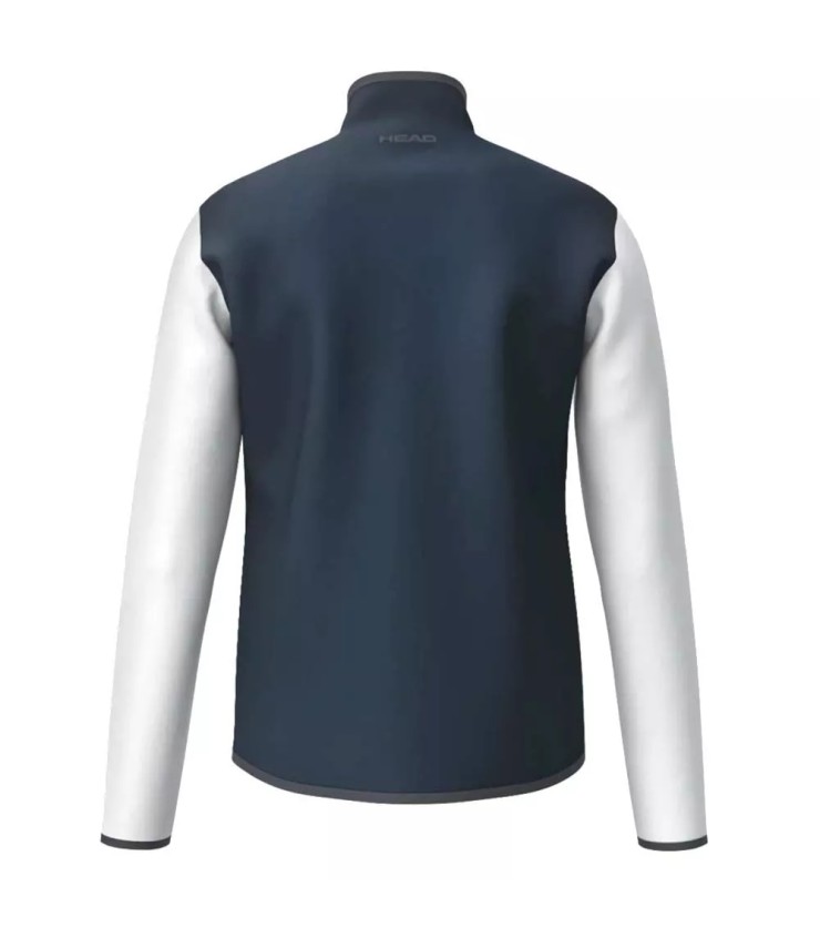 Casaco com fecho Head Club 25 Azul Marinho Branco | IPONTENNIS
